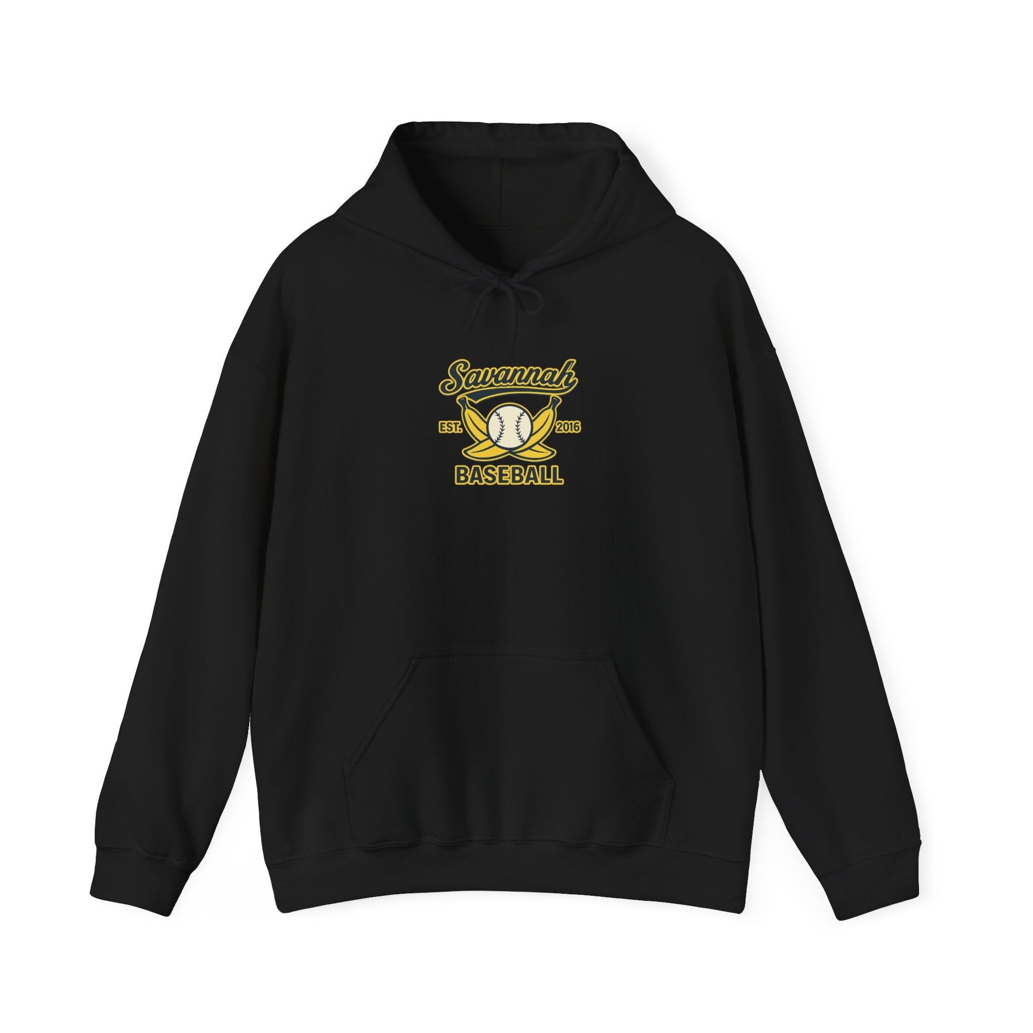 Savannah Baseball Hoodie — Retro Bat & Ball Team Logo Sweatshirt