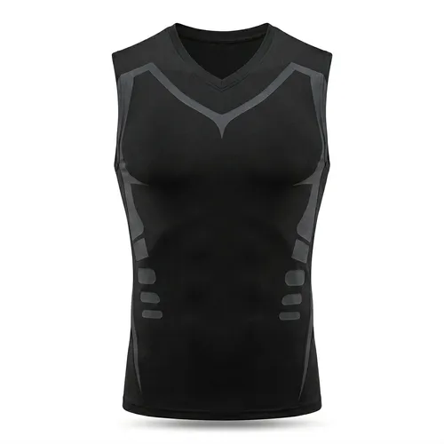 Mens Compression Tank – Breathable Fit Stretch Workout Top