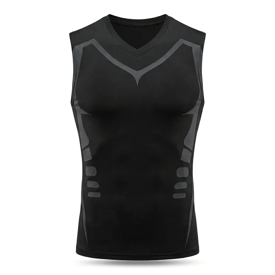 Mens Compression Tank – Breathable Fit Stretch Workout Top