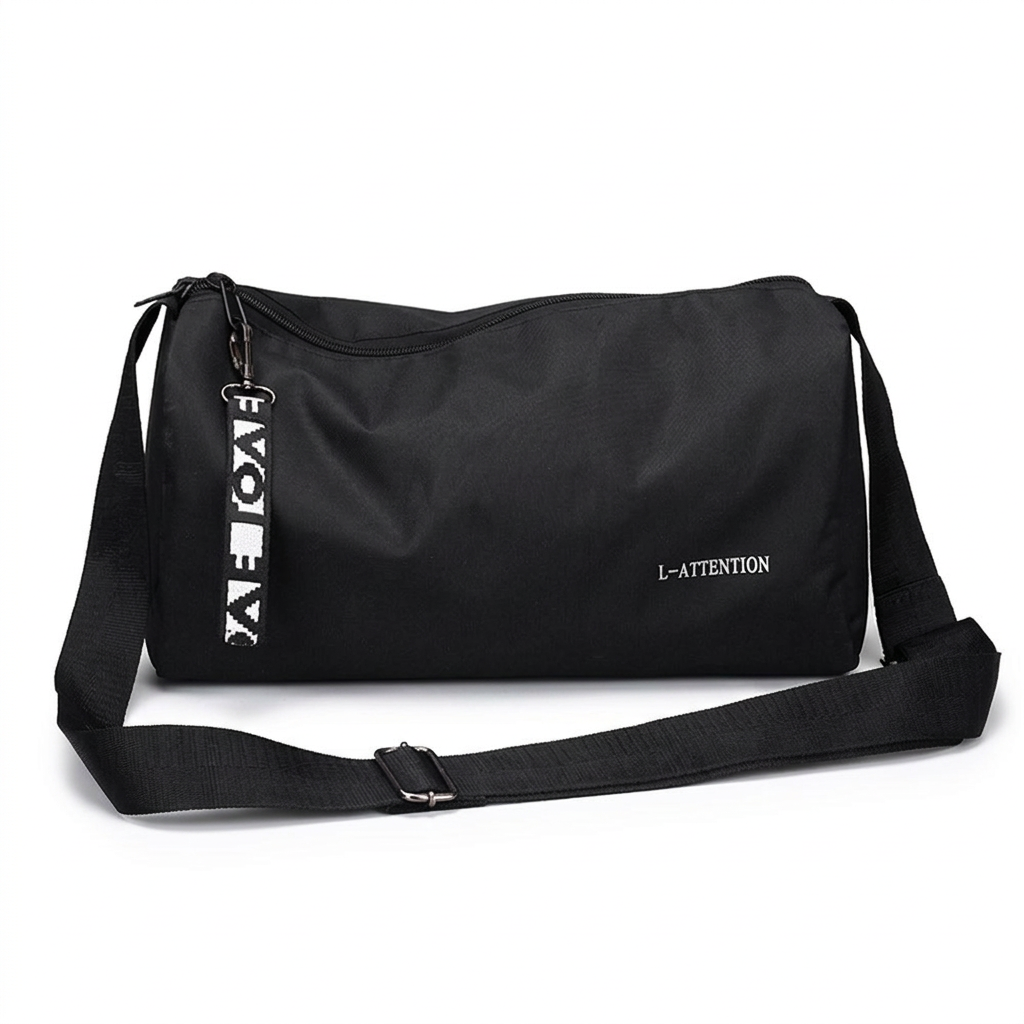 Waterproof Large-Capacity Gym Duffel Bag with Shoe Pocket