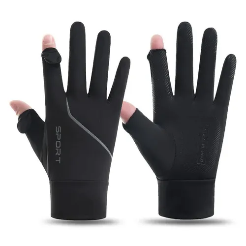 Sport Gloves for Grip & Flexibility – Lightweight Open-Tip Fit