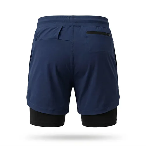Men’s 2-in-1 Running Shorts – Secure Fit with Zip Pocket