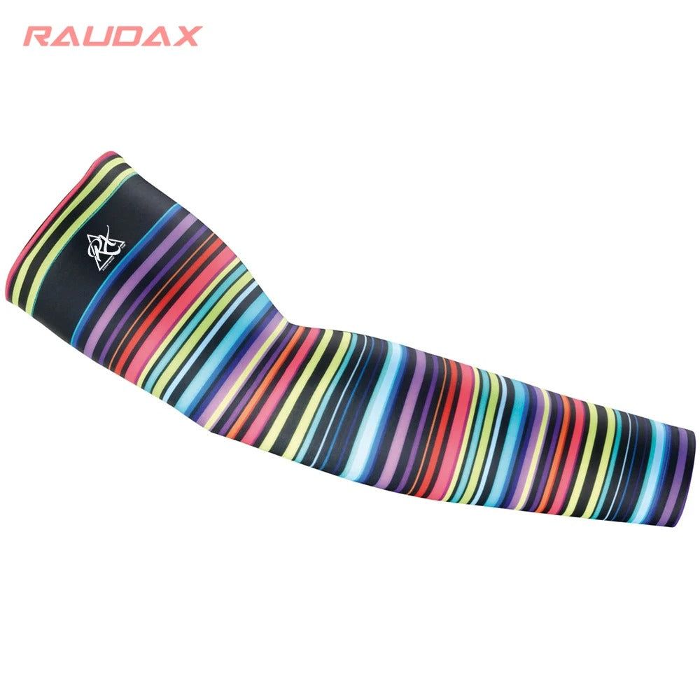 Rainbow Cycling Arm Sleeves – UV Protection Breathable Performance Fit